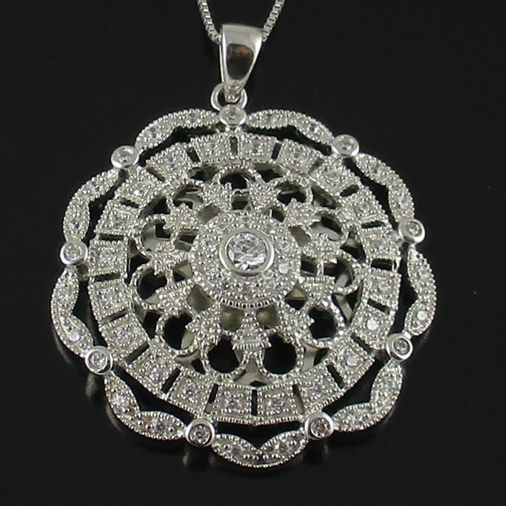 1ct Absolute Medallion Pendant With Chain 58$
